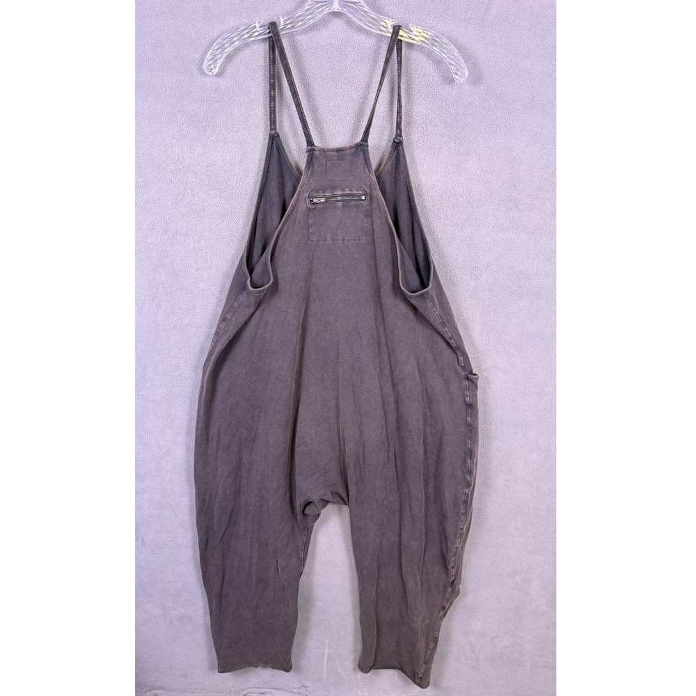 FP Movement Free People Hot Shot Onesie Women Size M Gray Harem Jumpsuit Overall